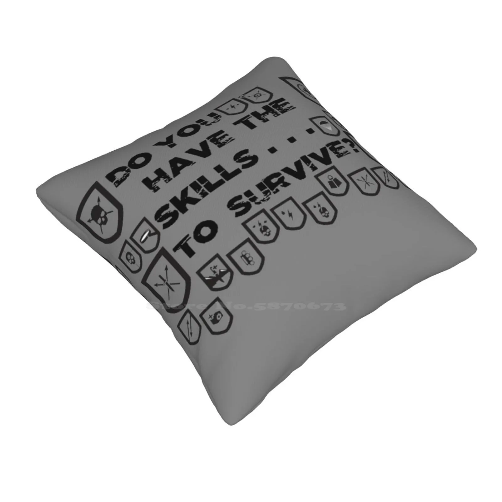 Tomb Skills Throw Cushion Pillow Cover Tomb Raider Skills