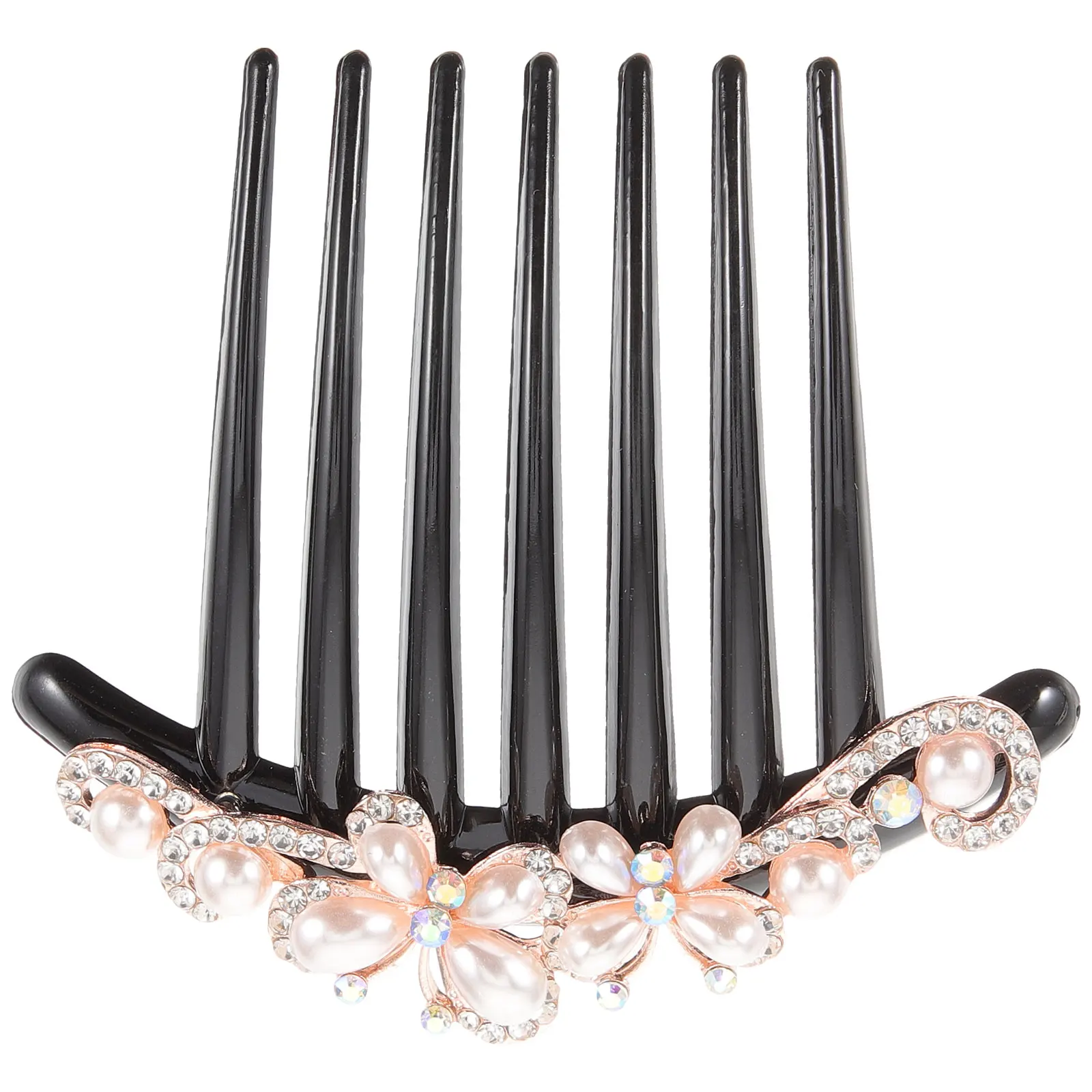 

Pearl Hair Clip Comb Rhinestone Clips Women Accessories Wedding Prom Date Metal Hair Side Combs Pearl Design Birthday
