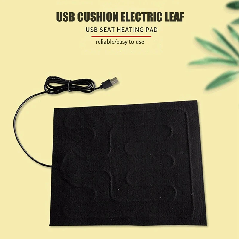 EAS-Pet Heating Pad USB Heating Film Warm Folding Heated Sheet Waterproof Car Mat Pet Reptile Winter Warm Climbing