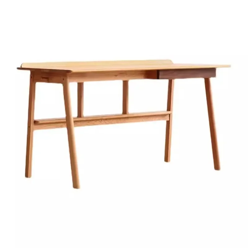 

Nordic Japanese-style solid wood desk, log computer desk, modern simple home office