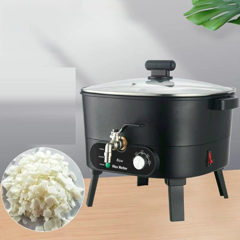 6L Stainless Steel Electric Wax Melting Machine Black Wax Heating for Candle Maker