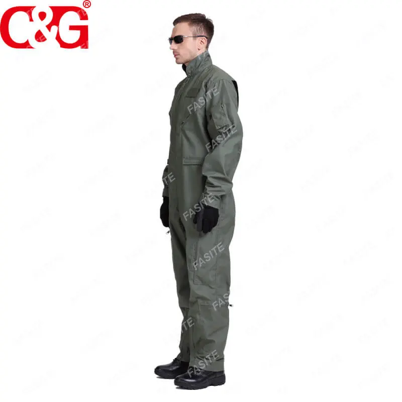 Pilot coverall fire resistant flight suit pilot nomex