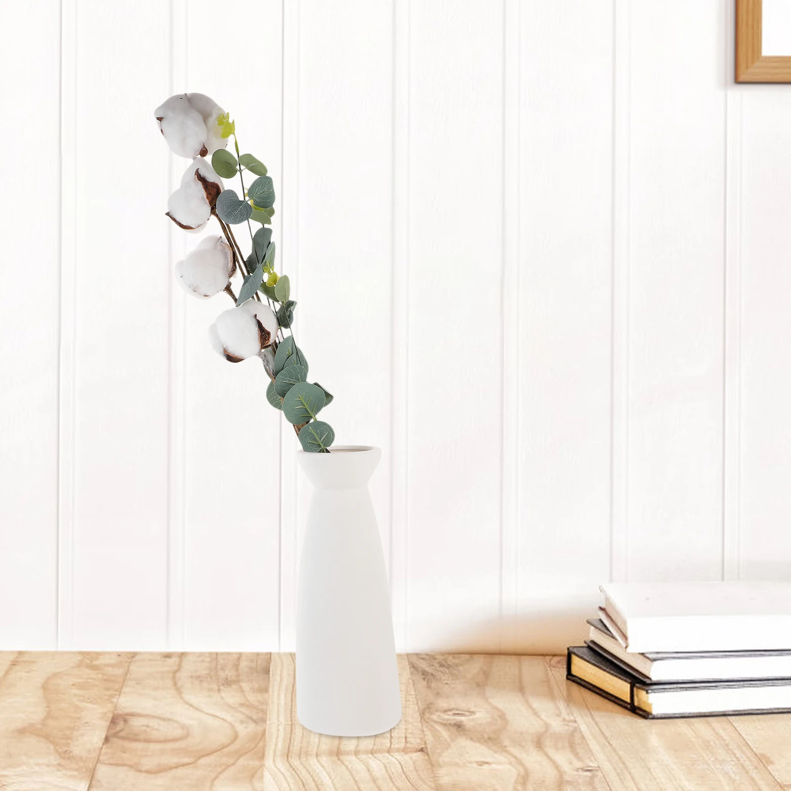 

Simulated Eucalyptus Leaves Cotton Stems Decorative Branches Lamb Ears Leaves Wedding Home Artificial Plants Bouquet