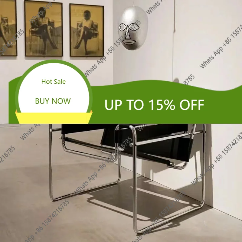 

Кожаное дизайнерское кресло-шезлонг X Sofa для отдыха, одиночное, для офиса, напольное, с подлокотниками, в стиле ретро, мебель в стиле середины века