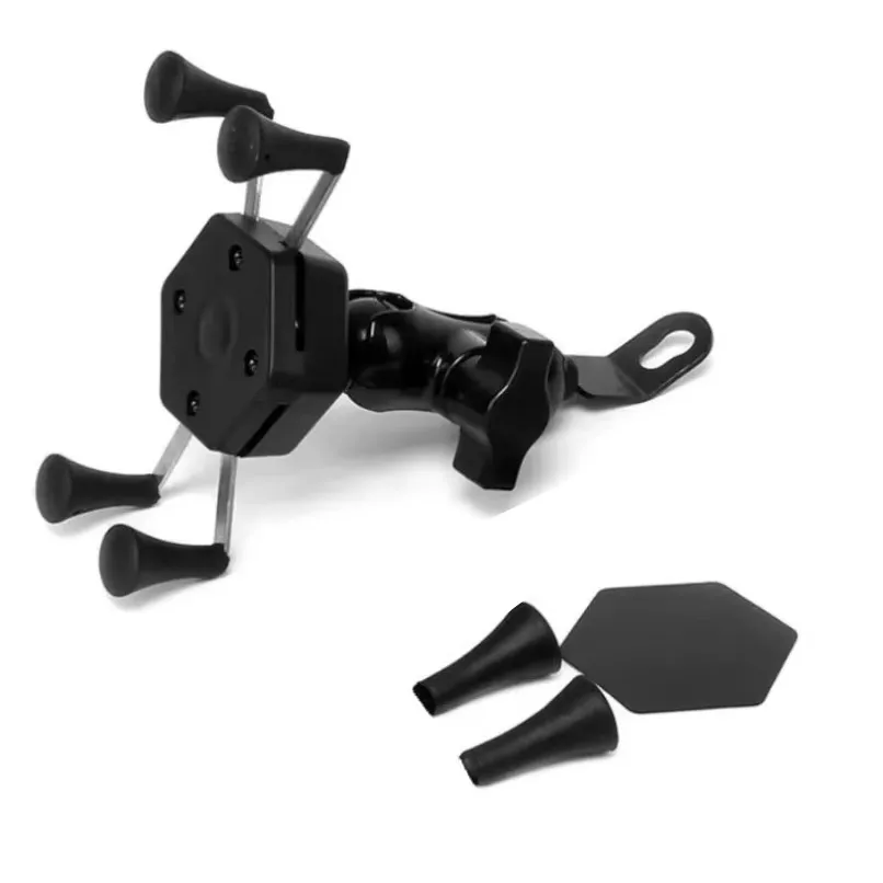 360° Rotation Motorcycle Bicycle Phone Holder Navigation GPS Cellphone Bracket Mirror for iPhone Samsung Xiaomi Bike Moto Stand
