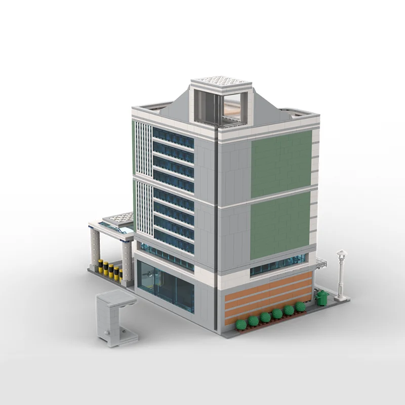 3877PCS Moc MODULAR HOSPITAL Creative Building Blocks  Educational Toy for Children Birthday Gift