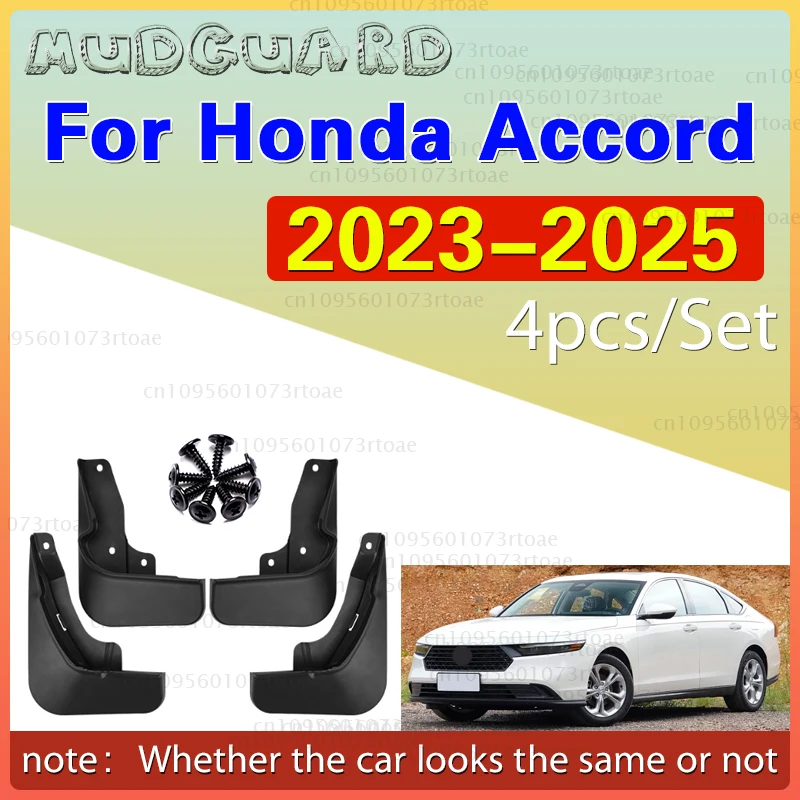 

4X Splash Guards Mudguard Fender Mudflap Mud Flaps Guard Plastic Protector Front Rear Left Right For Honda Accord 2023 2024 2025
