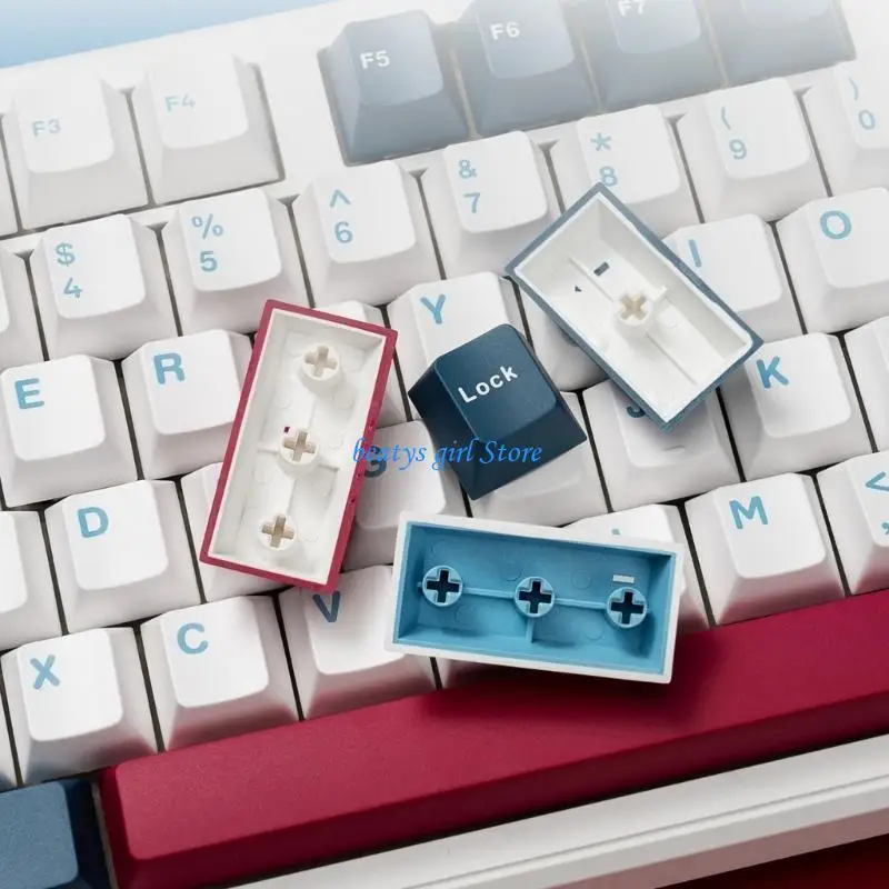 

C7AB Keycaps 138PCS Two color Blue Process Keycap Cherry Profile for Mechanical