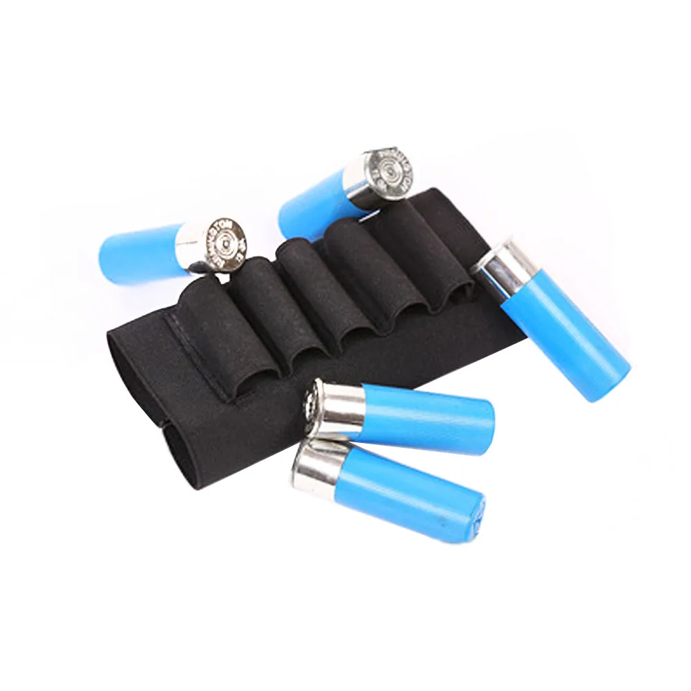 Hunting Shotgun Cartridge Belt Airsoft Magazine Pouch Tactical 5 Shotgun Shell 12 / 20GA Bandolier Gauge Ammo Holder Bag view 4
