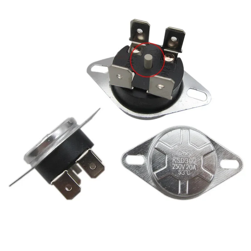 2Pcs 16A 20A250V Electric Water Heater Accessories Thermostat KSD302 Thermostat Switch