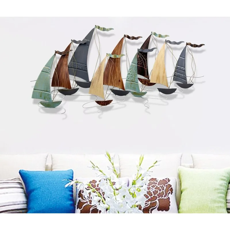 Modern Home Living Room Dining Room Pendant Bar Mediterranean Sailing Wall Decoration