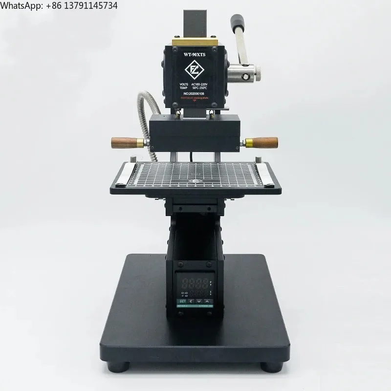 Hot Foil Stamping Machine for Pencil PU Leather Logo Trademark Wood Marking and Branding Machine Wallet Heat Press 90XTS