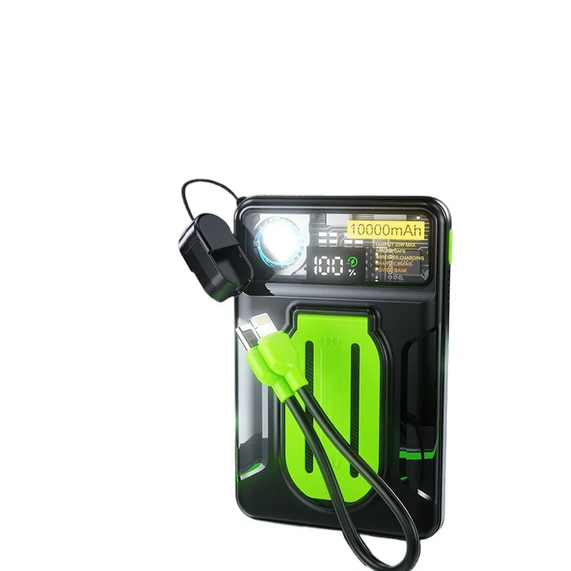 

22.5W 20000mAh Power Bank with Cooling Fan Magnetic Wireless Fast Rechargeable Battery for Samsung IPhone 16 Xiaomi Huawei