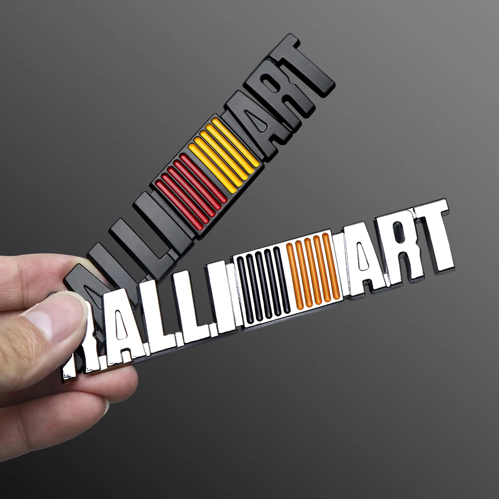 3D Metal RALLIART Front Grille Badge Emblem Car Body Trunk Decoration Sticker for MITSUBISHI Lancer EX Competition Outlander ASX