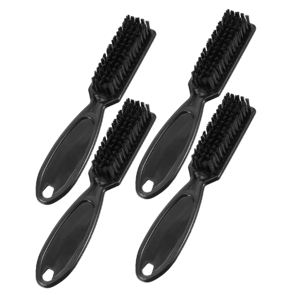 4Pcs Soft Bristle Hair Residue Cleaner Brush for Barber Shops Salons Home Grooming Clipper Trimmer Styling Tool Fade Taper Care
