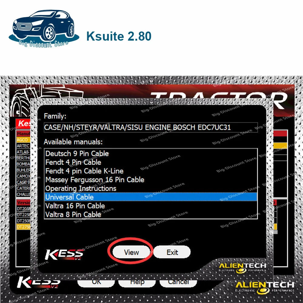 Bestest For KE-SS 2.80 software EU Red V5.017 OBD2 V2 Car ECU Chip Tuning Kit 5.017 kess Auto Programmer Tools