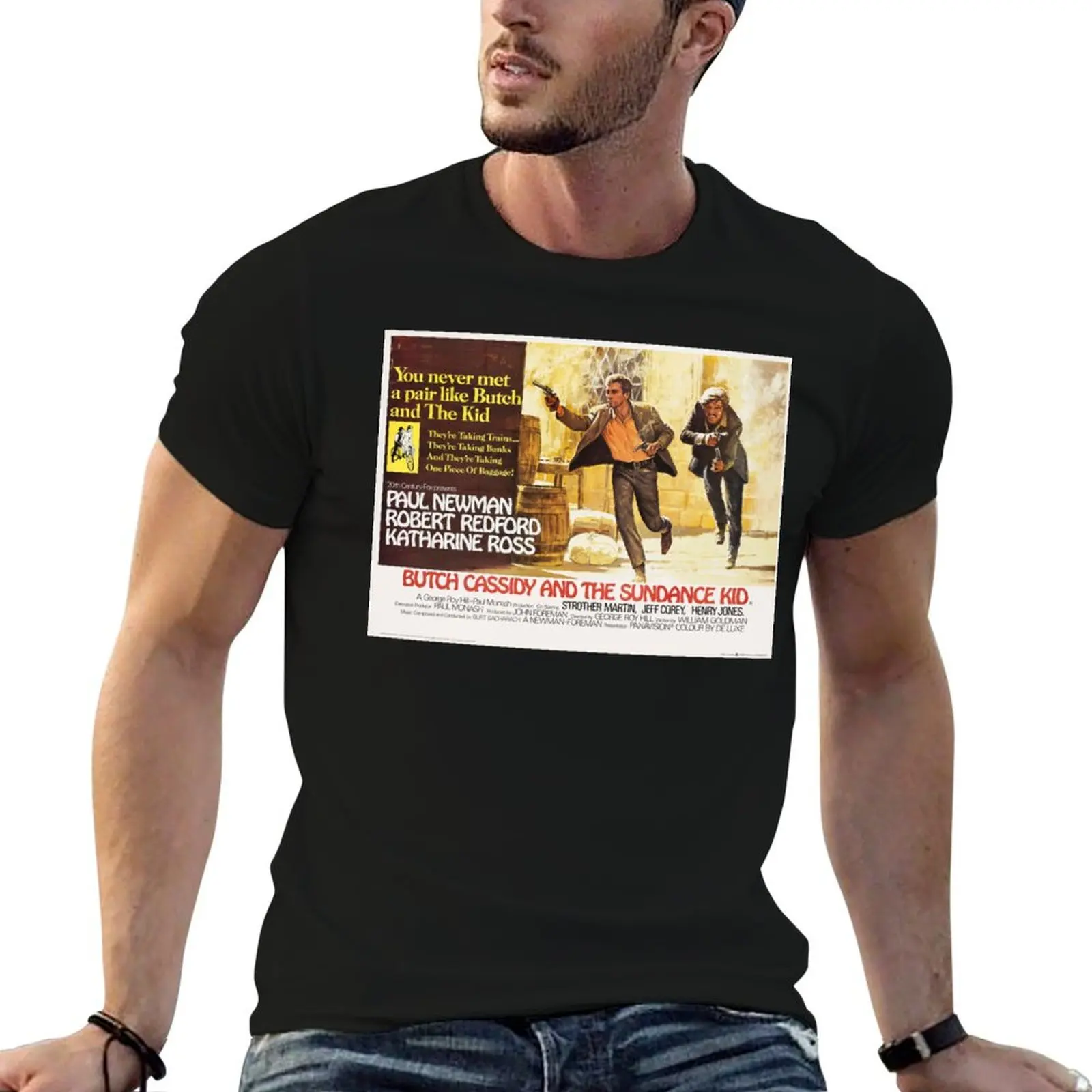 

Butch Cassidy and the Sundance Kid футболка мужская футболка летние футболки для мужчин футболки с рисунком футболки для мужчин облегающая футболка