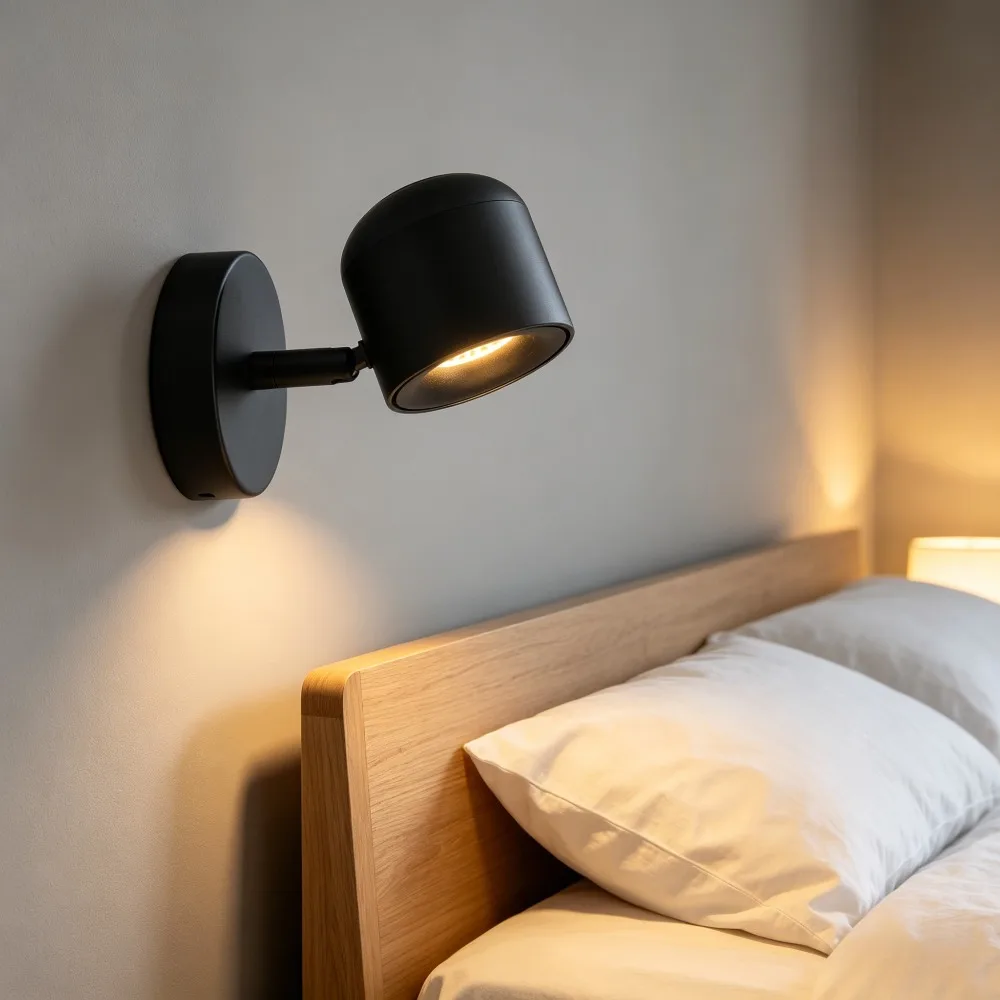 LED Wall Sconce Lamp Dimmable Spotlight Adjustable Wall Light for Bedside Reading Corridor Mirror Picture