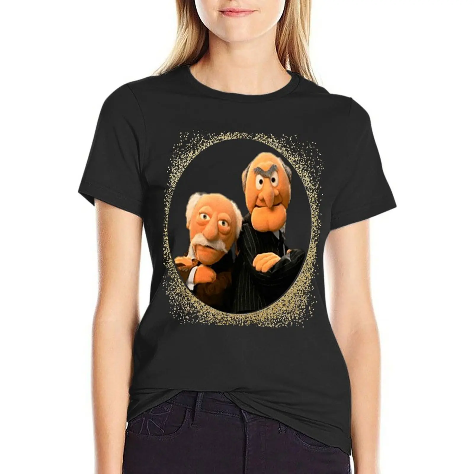 Statler and Waldorf T-Shirt plus size tops Female clothing quick drying anime clothes new edition t shirts for Women