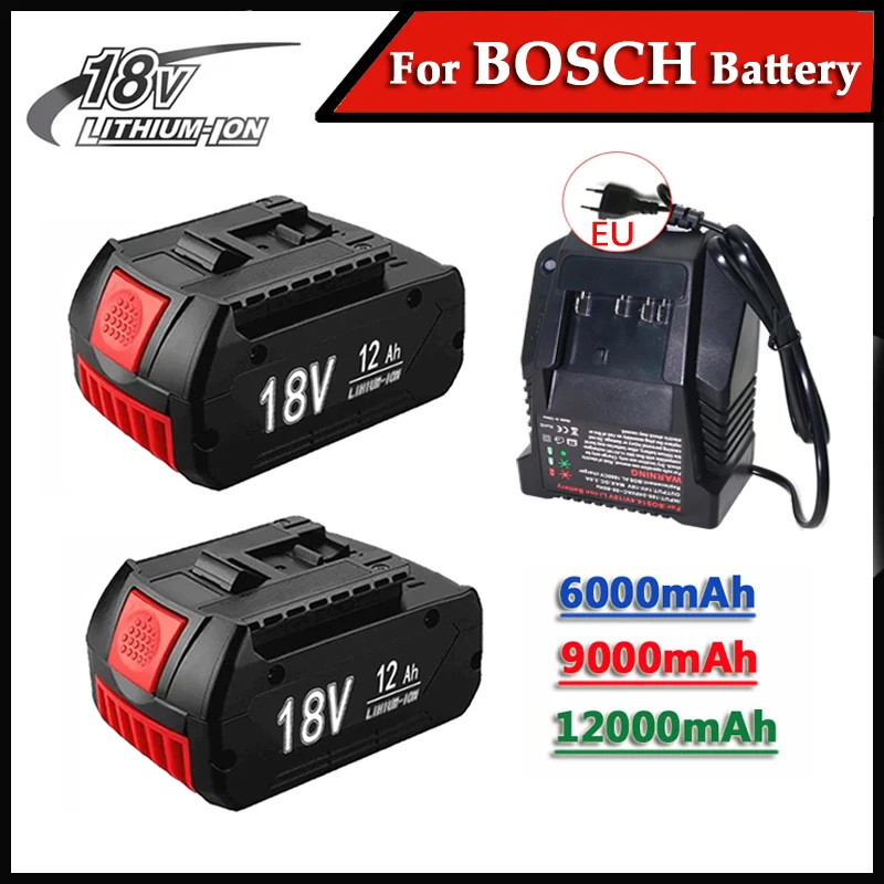 

18V 12000mAh Replacement Battery for Bosch 18V Professional System Cordless Tools BAT609 BAT618 BAT614 GBA