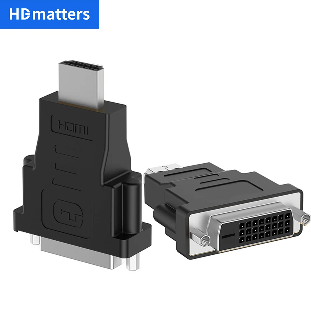 HDMI to DVI cable adapter 4K Bi-direction HDMI to DVI or DVI to HDMI adapter converter for PC laptop HDTV Monitor