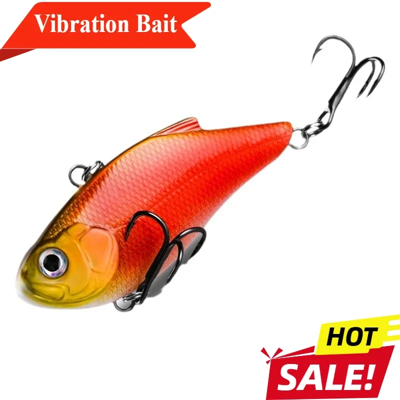 

50mm/ 7g VIB Artificial Plastic Fishing Lures Wobblers Vibration Bait Striped Bass Fishing Tackle Swim Bait Long- Distance Lure