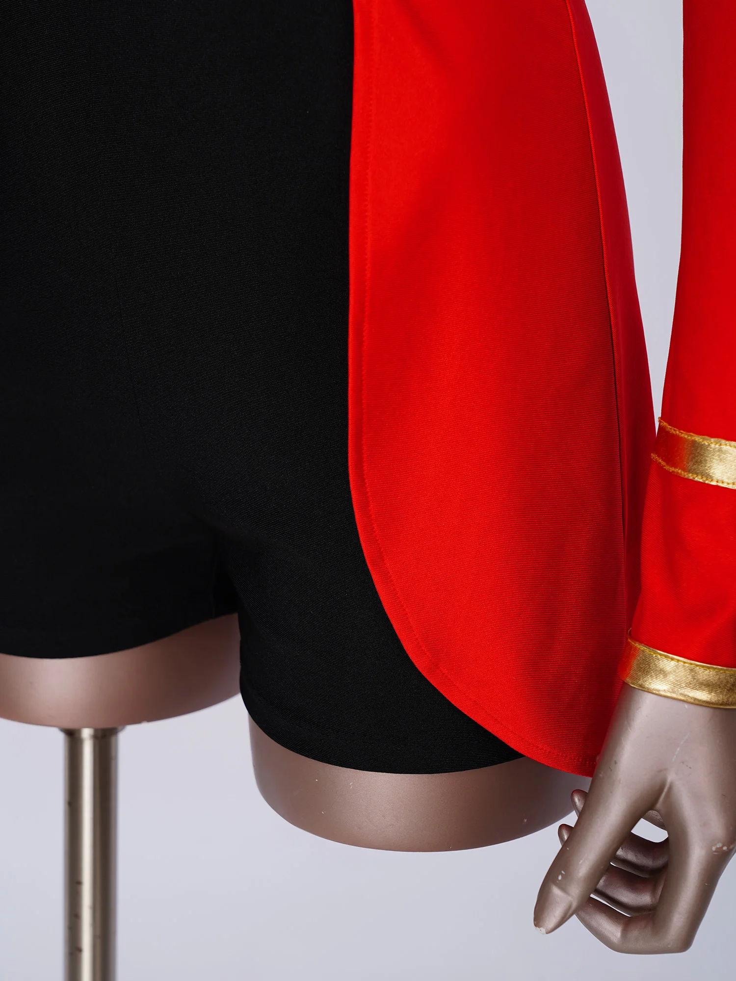 Zirkusdirektor-Cosplay-Kostüm für Damen, langärmelig, glänzende Pailletten, Quasten-Body, Karneval, Party, Rollenspiel, Overall, Clubwear – Detail 30