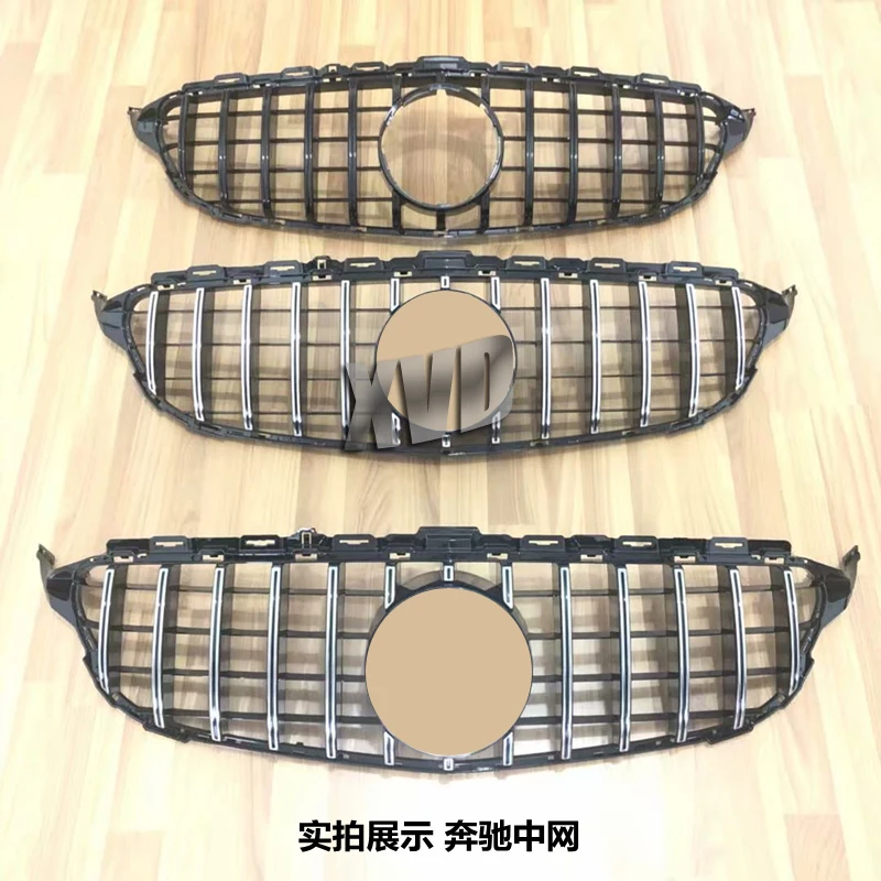 2015+ GT R Grill For mercedez bens C Class w205 Front grille for c205 c180 c200 c250 c300 2015-2018