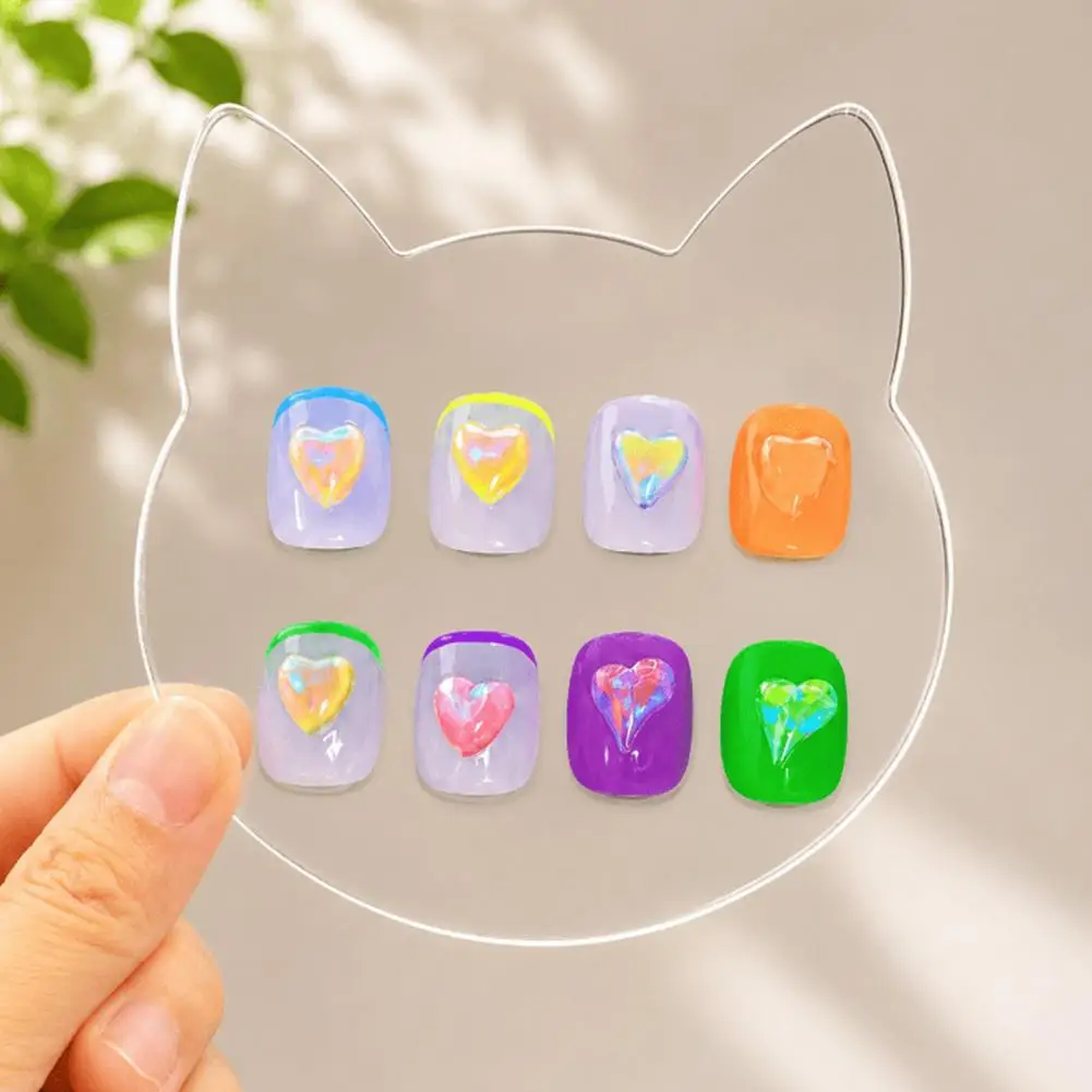 Cat Shaped Acrylic Palette Transparent Acrylic Cat Shaped Palette Reusable Drawing Board Diy Painting Graffiti Art for Kids