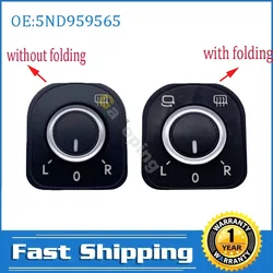 5ND959565 Front LHD Side Rear View Mirror Adjust Knob Switch Button for Volkswagen VW Golf MK5 MK6 Jetta MK5 Tiguan CC Sharan