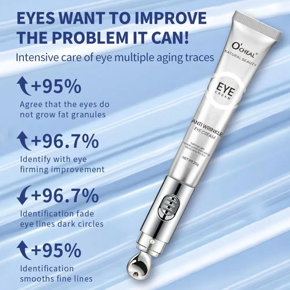 Crème électrique pour les yeux à l'acide hyaluronique, 20g, essence hydratante, soins oculaires, éclairante, anti-bouffantes, gel déformable, B3U0