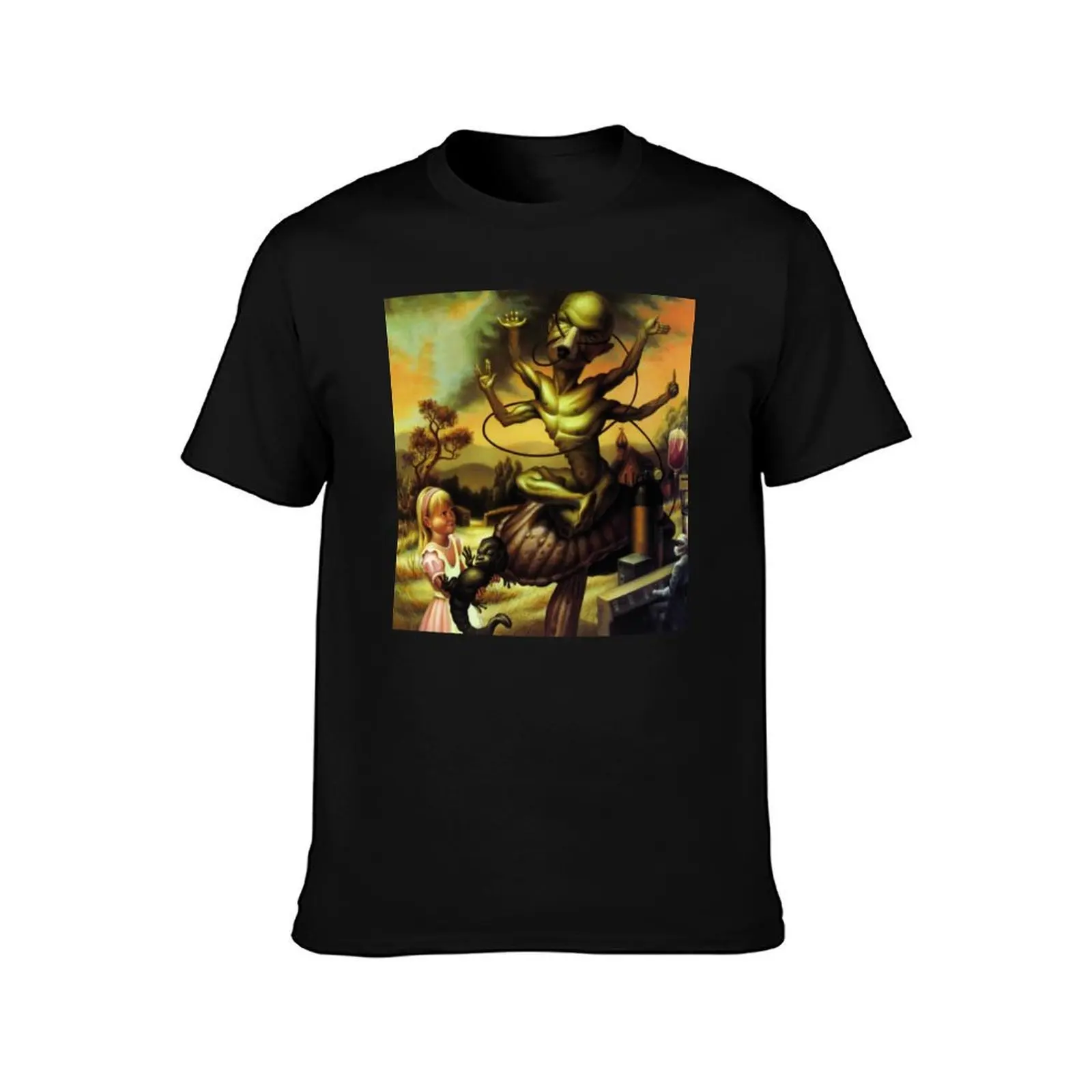 Screaming Trees Uncle Anesthesia Cover Art T-Shirt, Summer Casual Cotton Tee, Oversized Streetwear Tops, Vintage Graphic Print