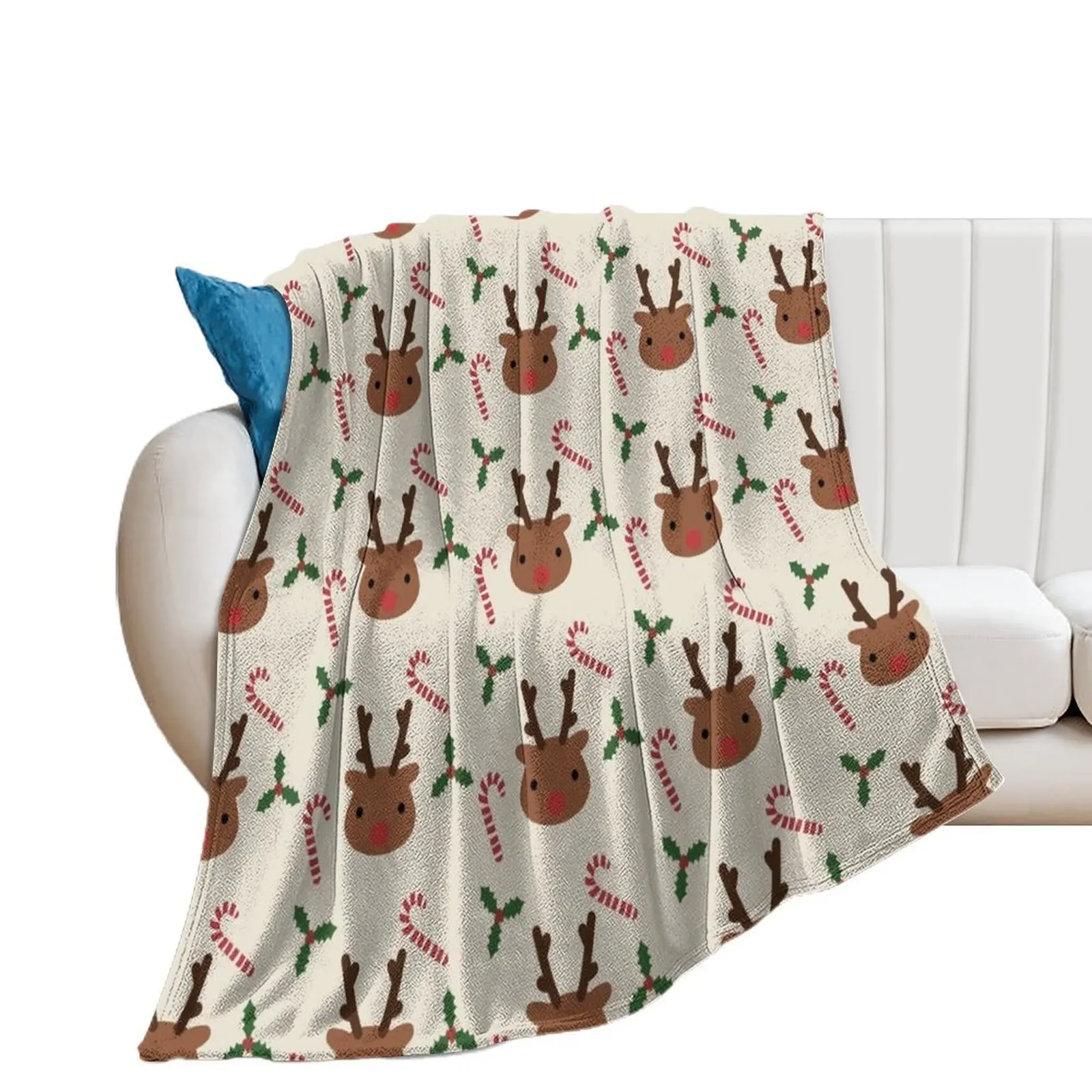 

Christmas reindeer Throw Blanket Luxury Throw valentine gift ideas warm winter Blankets