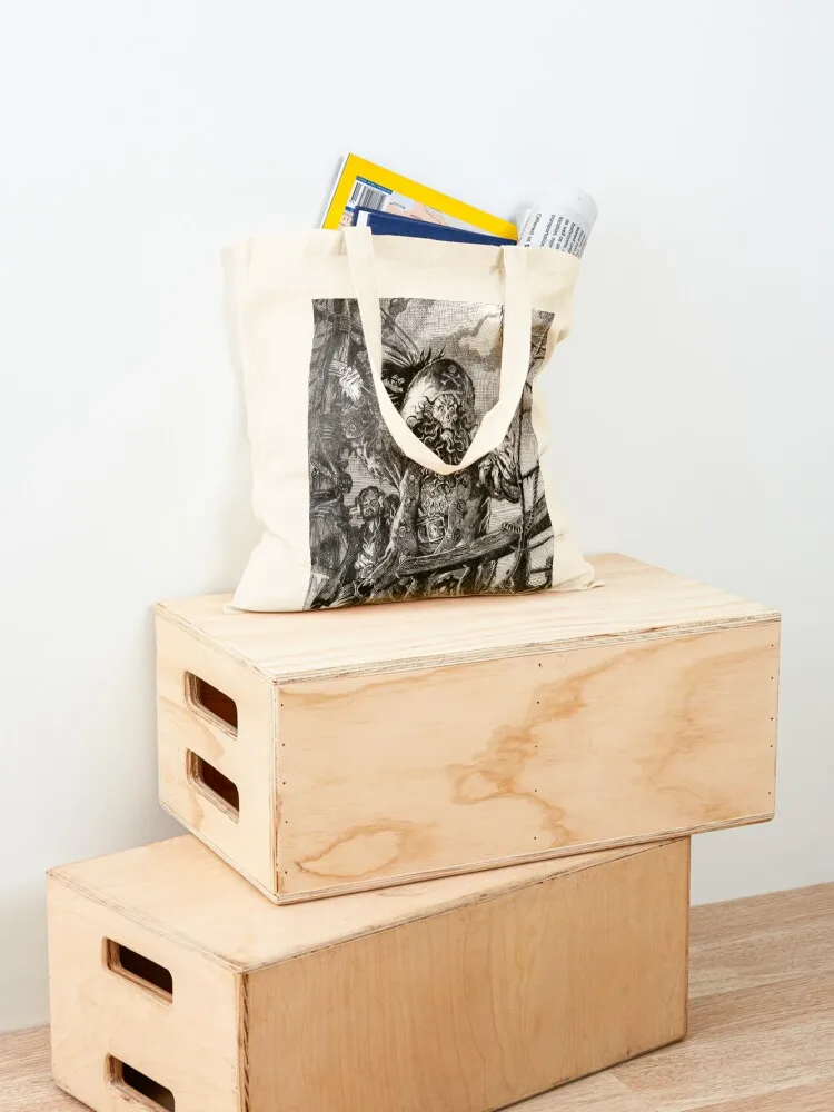 حقيبة حمل منقوشة من LeChuck لسوبر ماركت الشاطئ حقيبة قابلة للطي للمتسوقين من القماش للنساء