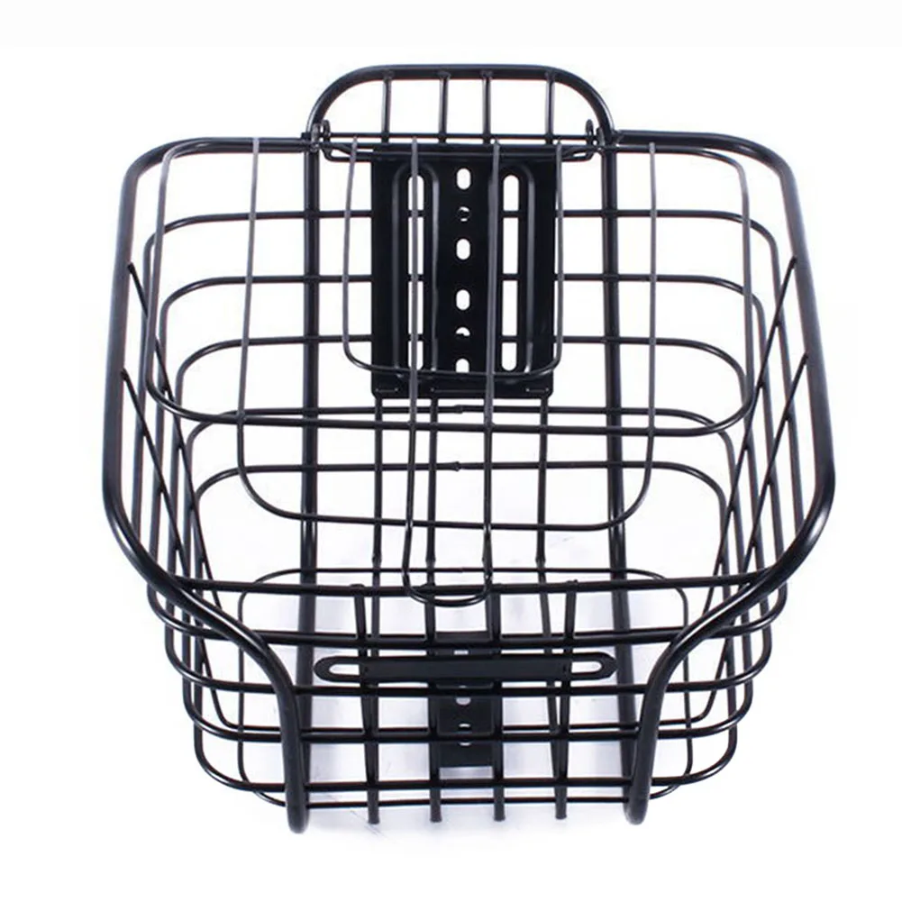 

Bike Rear Basket Bicycle Metal Basket For Storing Items Ample Storage Space Good Compatibility Practical To Use