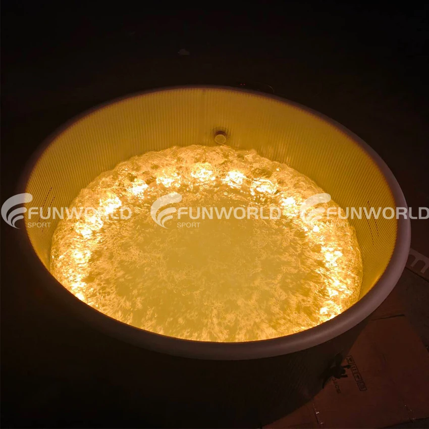 Funworldsport Drop Stitch Ice Bath Cold Plunge مع مبرد مياه لحمام الثلج البارد مع نظام التبريد