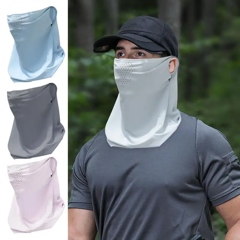 Face Mask Ice Fabric Sport Face Mask Summer Running Motorcycle Fishing Cycling Equipment Sun Protection Bicycle Bandana