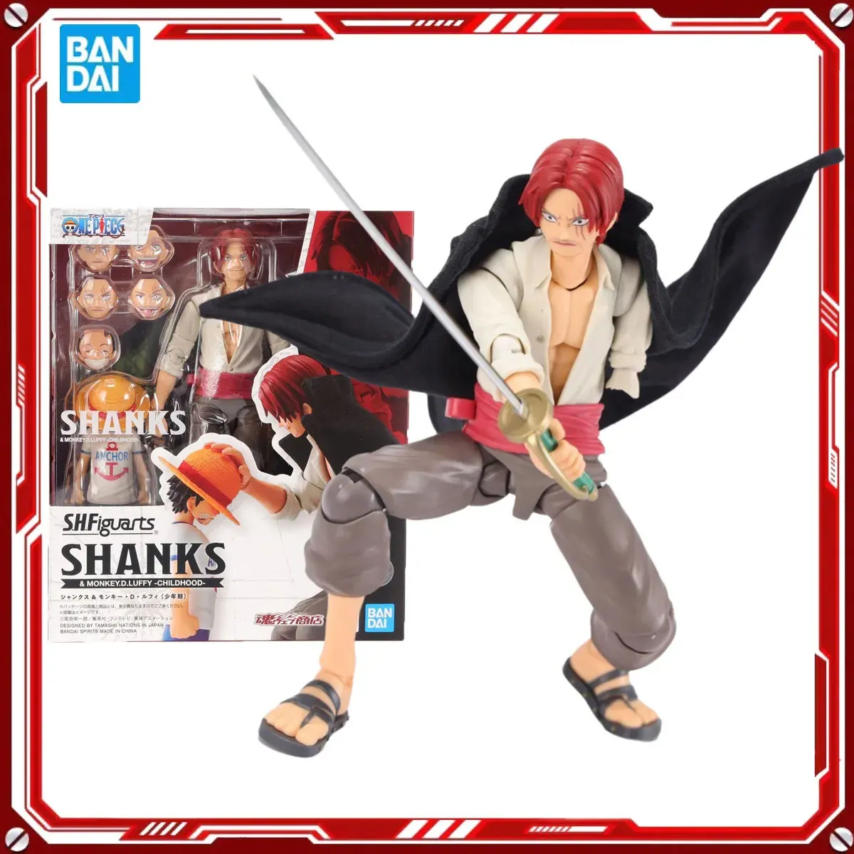 

Bandai натуральная цельная аниме-модель, наборы шаньков и обезьян D Luffy, детские игрушки, экшн-фигурка, сборная модель, подарок для детей