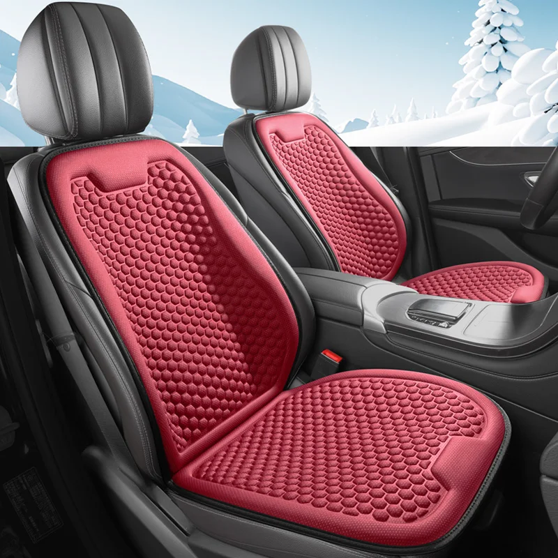 

1Pc Summer Ice Silk Cooling Car Seat Cushion, Instantly Cools You Down, Gives You Double Cooling Feeling, Comfortable Non-Slip Base Fabric, Fits the Seat Without Moving, Front Single Seat Car Cushion, Suitable for Most Car Interior Accessories