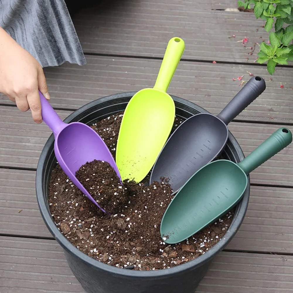 Garden Shovel Plant Hand Trowels Soil Planting Digging Transplanting MultiFunction Beach Sand Pet's Food Scoop Garden Tools