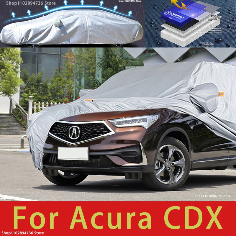 

For Acura CDX Outdoor Protection Full Car Cover Snow Covers Sunshade Waterproof Dustproof Exterior Car accessories