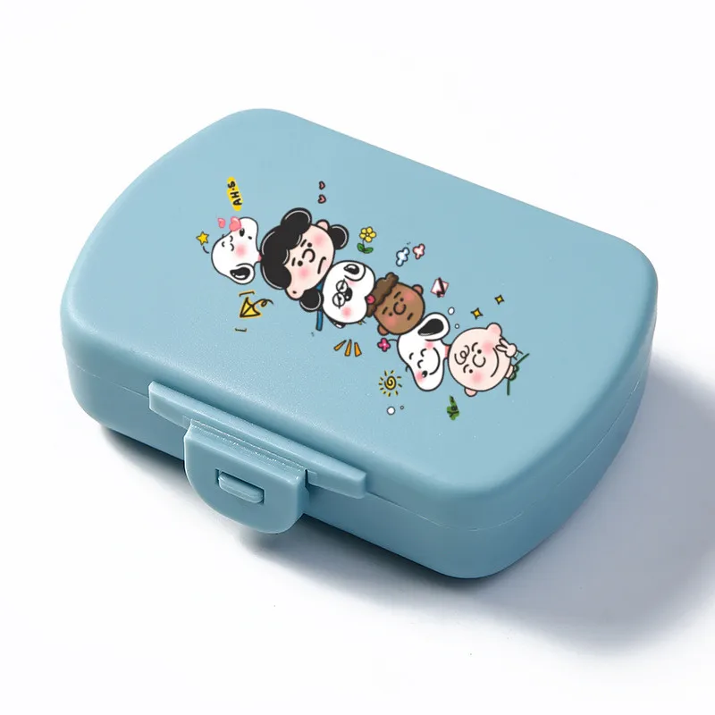 Cartoon Snoopy Storage Box Travel Convenient Student Child Girl Portable Life Daily Supplies Pill Tidy Accept Candy Case Gift