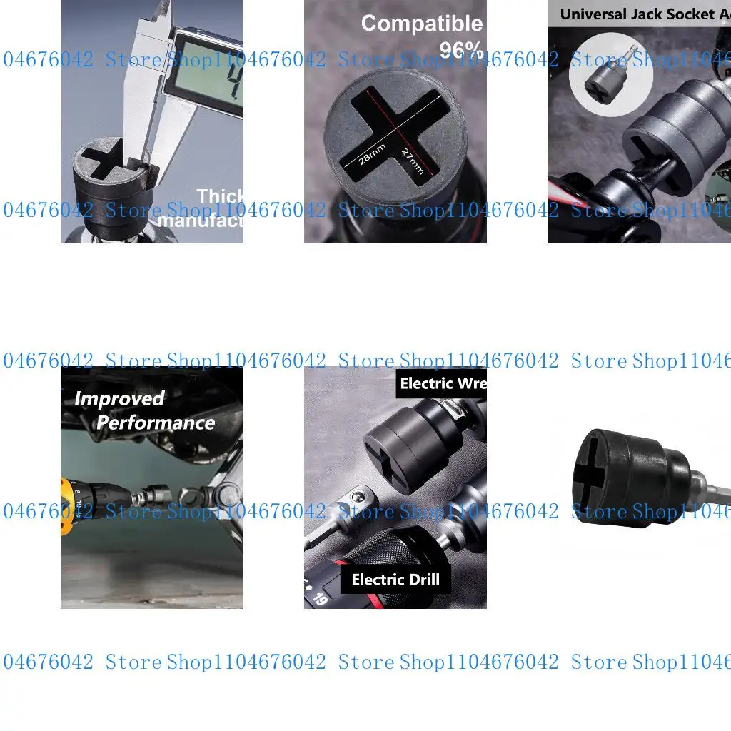 

5asd Universal Jacks Adapters Socket Suitable for Electric Drills And Ratchets