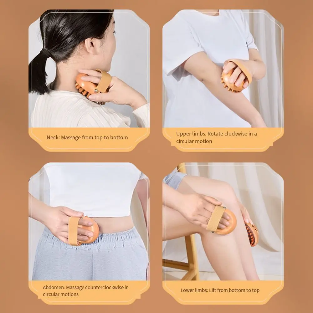 

Elastic Airbag Scalp Massage Brush Eliminate Local Fat Anti-static Air Cushion Massager Comb Wood Relaxation Tool