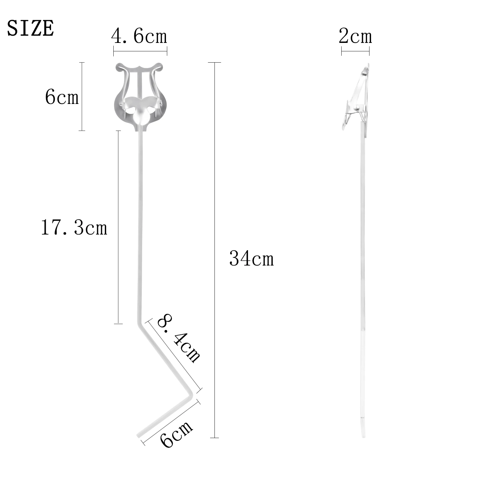 IRIN Baritone Tuba Marching Music Sheet Stand Metal Brackets Clip Trumpet Marching Clamp Metal Holder Brass Instrument Parts