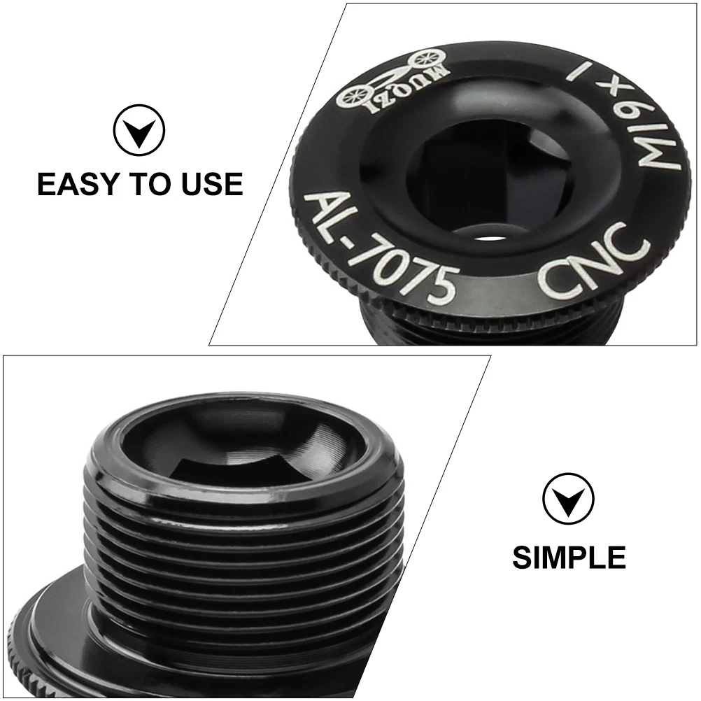 

2pcs Aluminum Alloy Crank Cover Screws Mountain Crankset Fixing Bolts Chain-Wheel Crank Nut Bike Arm Bolt Portable Bike