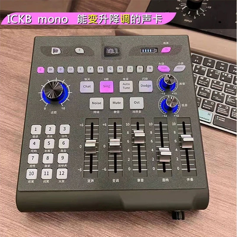 Mixer Soundkarte Singen Live-Übertragung Handy Computer Universal Variable Lift Ton OTG