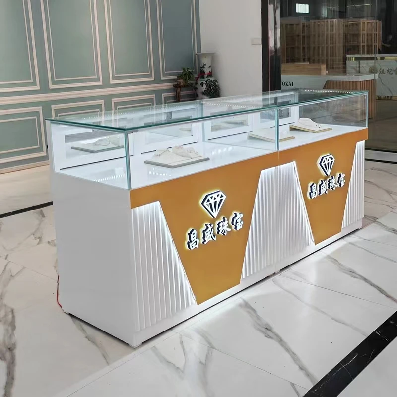 

customized.Customized Modern Strong Glass Display Cabinet Jewellery Boutique Store Display Showcase Jewelry Display Counter