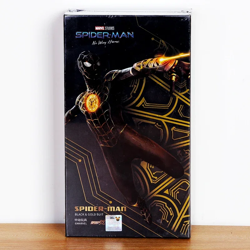 ZD Marvel SpidSuffolk No Way Home Figurine en PVC trempée intégrée, noir et or, modèle de jouets à collectionner, beurre original