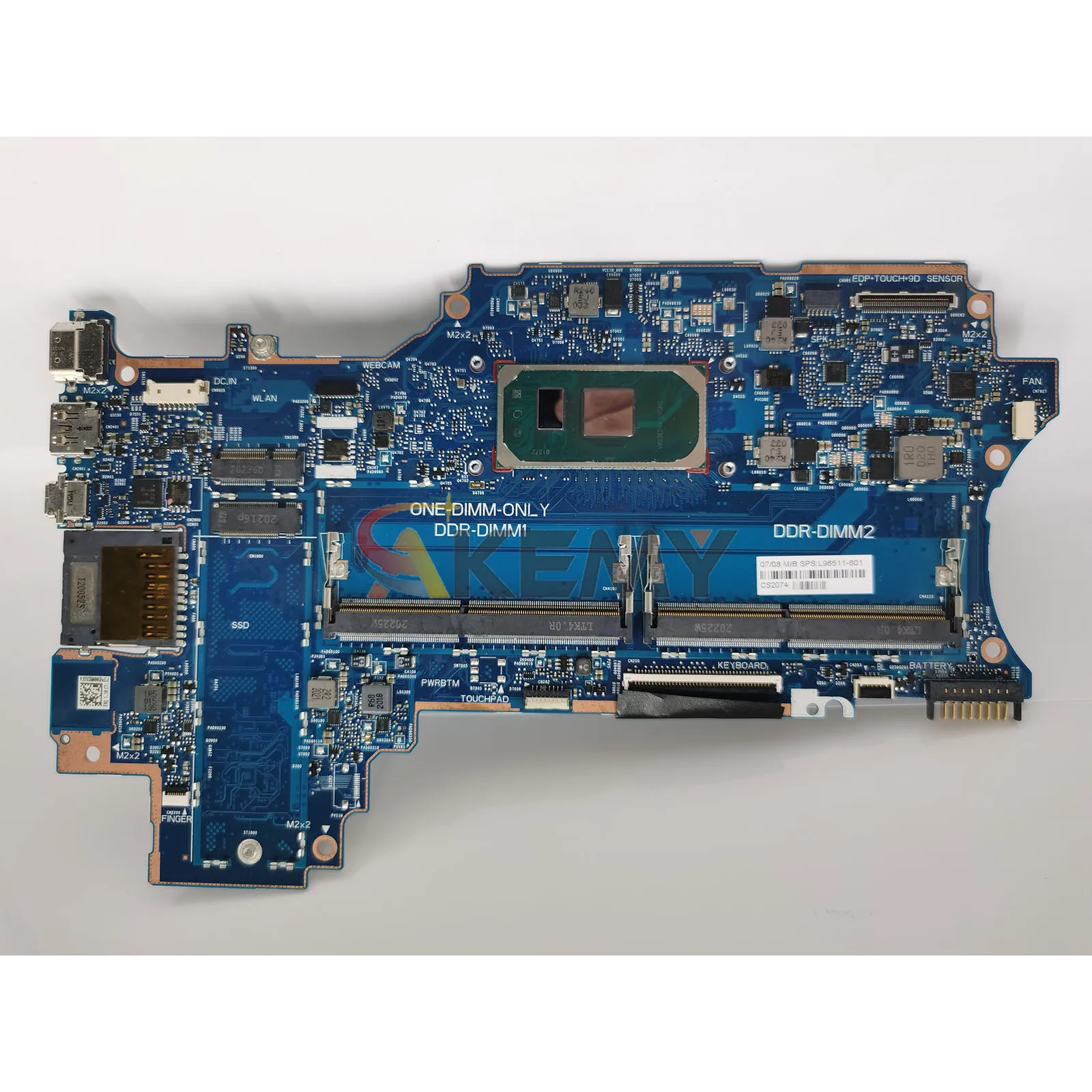 6050A3156701 para la placa base del ordenador portátil HP Pavilion X360 14-DW con i3 i5 i7 CPU DDR4 L96510-601 L96511-601 100% completamente probado